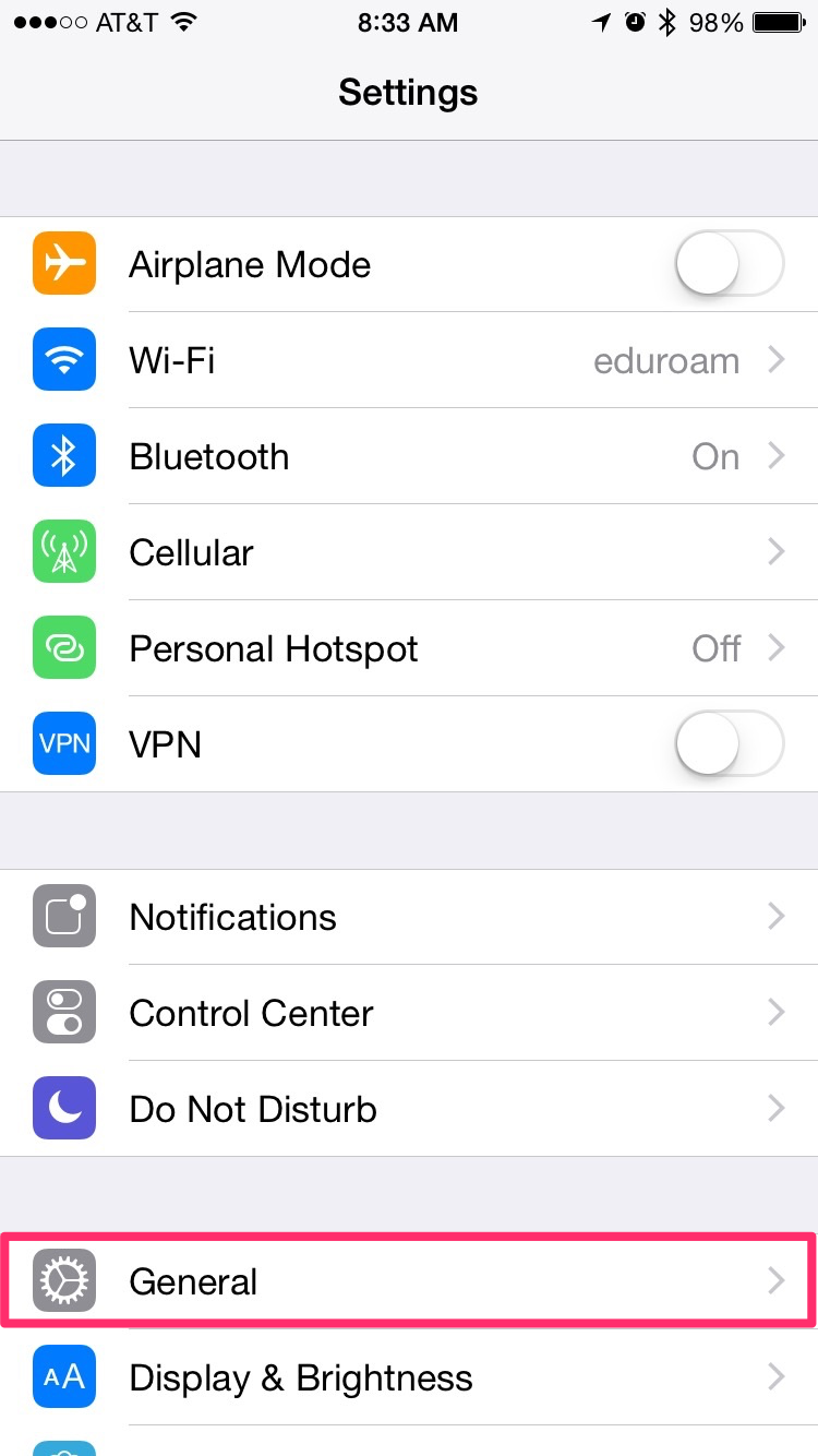 how to check mac address for iphone 6