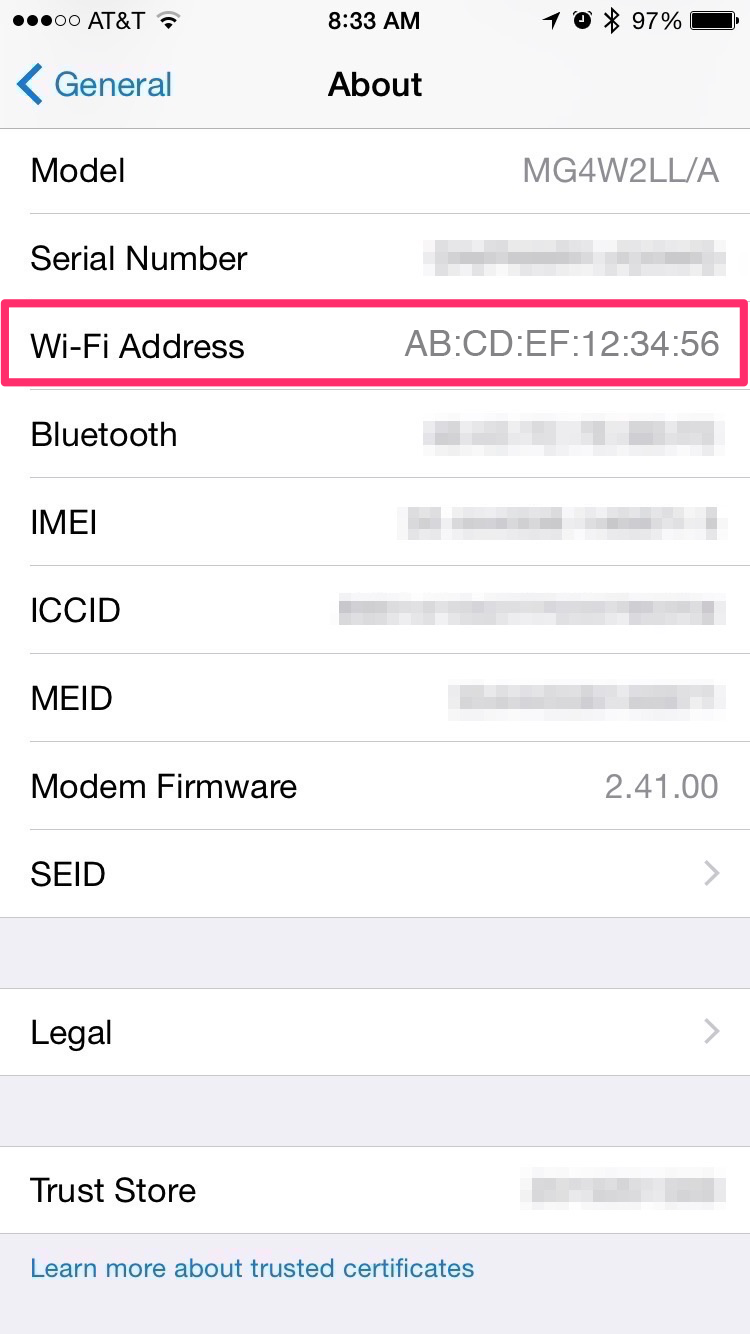 find mac address for google home mini